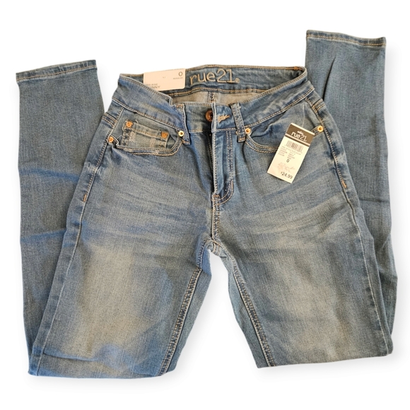 Rue 21 denim jeggings size 0 - Picture 1 of 3